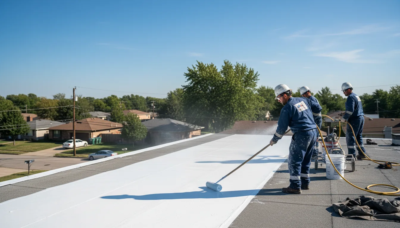 Commercial roof coating in Hampden, MA near me